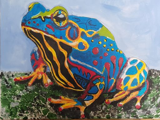 Der blaue Frosch